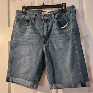 Signature by Levi Bermuda Jean Shorts